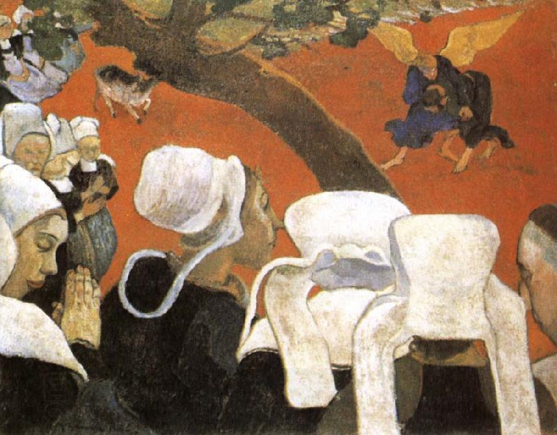 Paul Gauguin The vision after the sermon oil painting picture